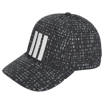 adidas Tour 3 Stripe Print Adjustable Golf Cap