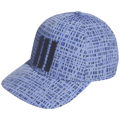 adidas Tour 3 Stripe Print Adjustable Golf Cap