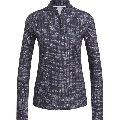 adidas Ladies Ultimate365 Printed Long Sleeve Golf Polo Shirt