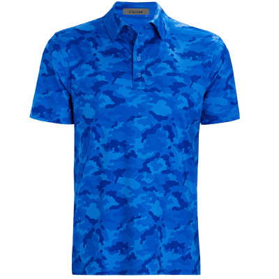 G/FORE Mapped Camo Tech Golf Polo Shirt
