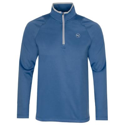 PUMA Waffle Fleece Zip Neck Golf Sweater