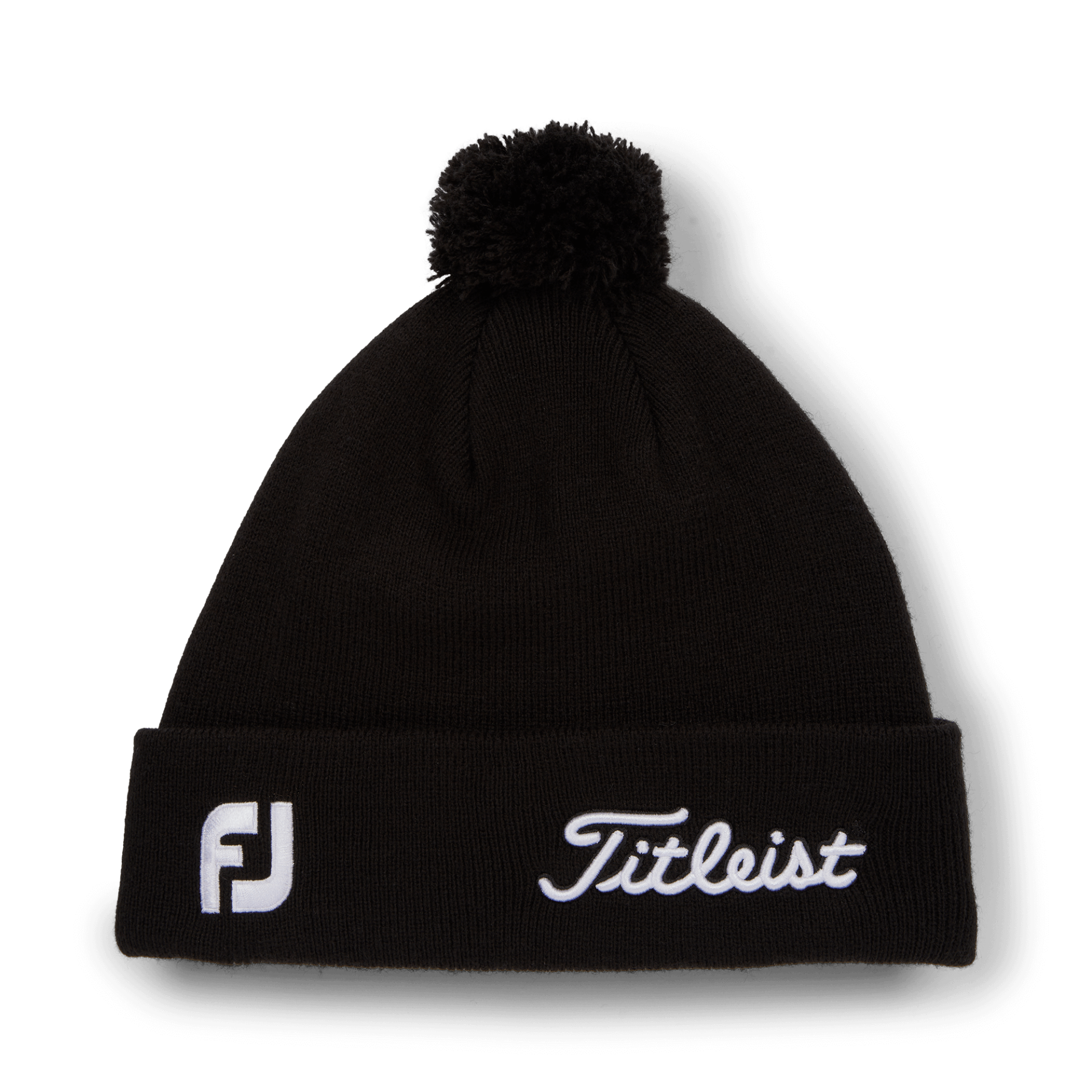 Titleist Tour Pom Pom Winter Hat Black/White | Scottsdale Golf