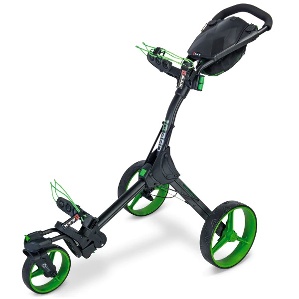 Big Max IQ 360 Wheel Golf Push Cart Black/Lime Scottsdale Golf
