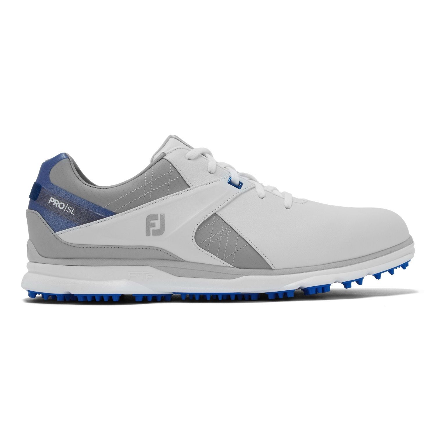 FootJoy Pro SL Golf Shoes #53811 White/Grey/Royal Blue | Scottsdale Golf