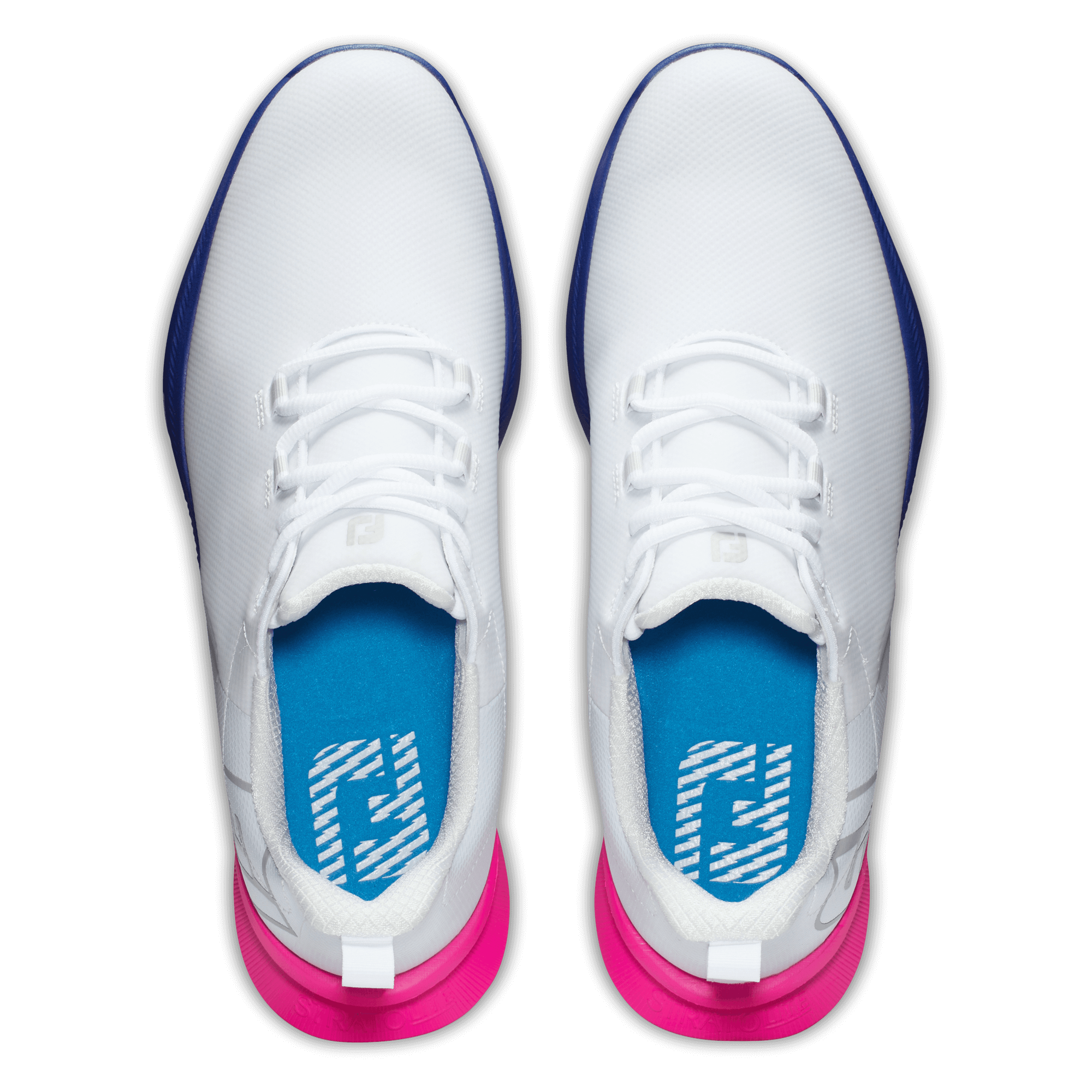 FootJoy Fuel Sport Golf Shoes #55455 White/Pink/Blue | Scottsdale Golf