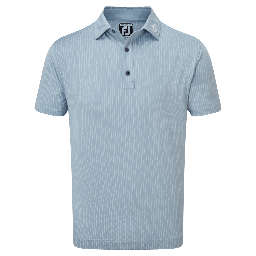 FootJoy Zig-Zag Print Lisle Golf Polo Shirt