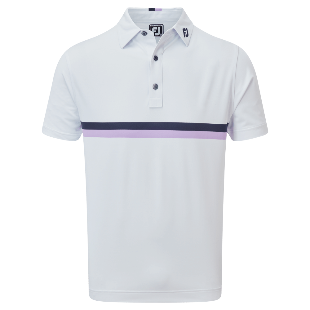 FootJoy Double Chest Band Pique Golf Polo Shirt