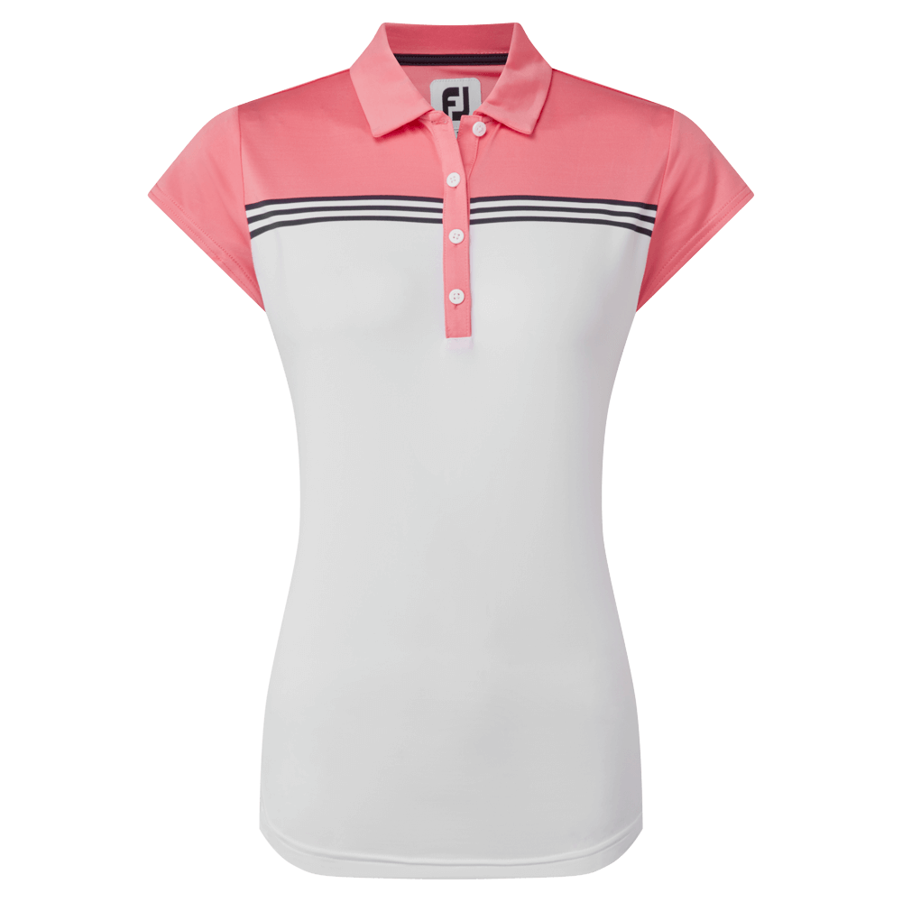 FootJoy Engineered Colour Block Lisle Ladies Golf Polo Shirt – GBGolf