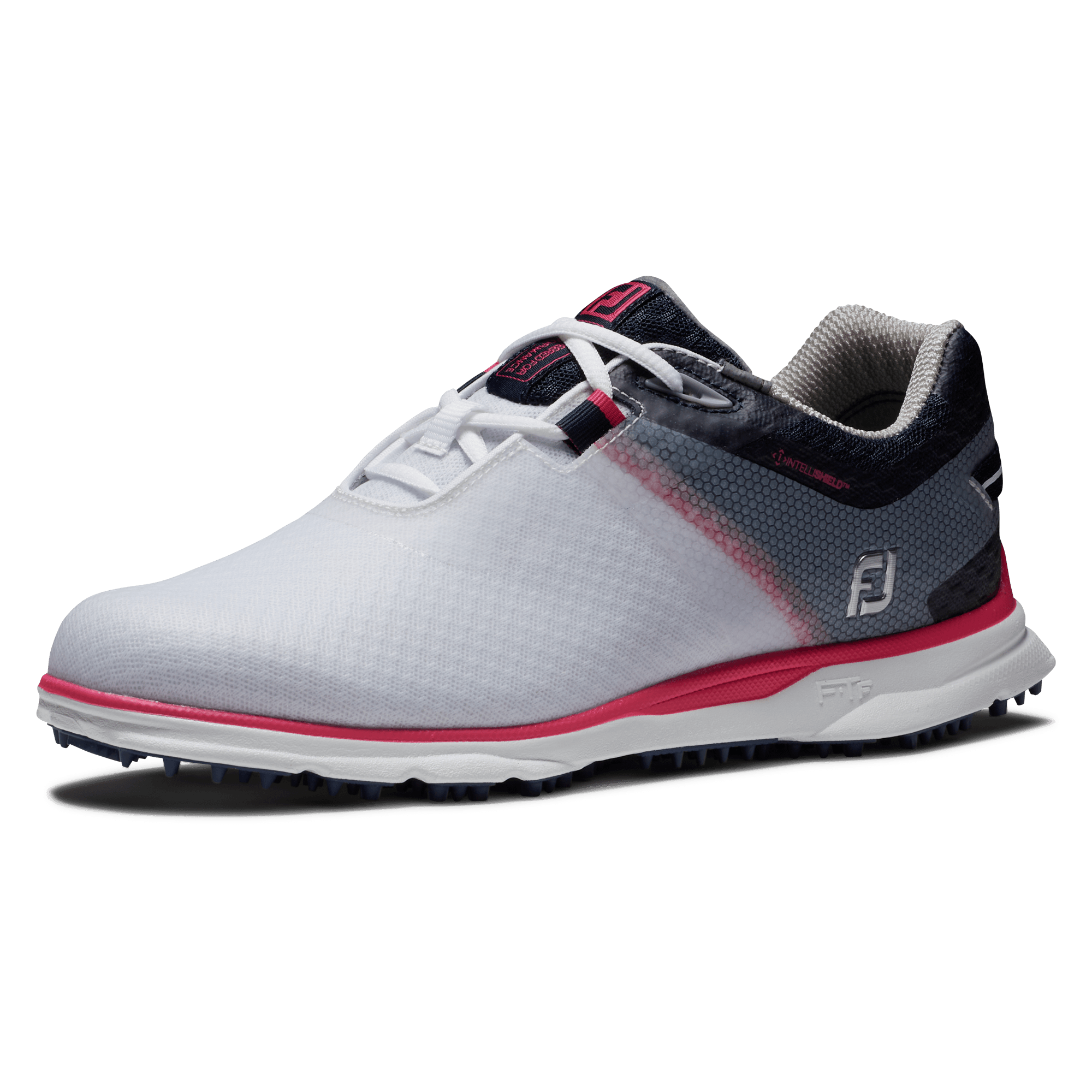 FootJoy Pro SL Sport Ladies Golf Shoes #98147 White/Navy/Hot Pink ...