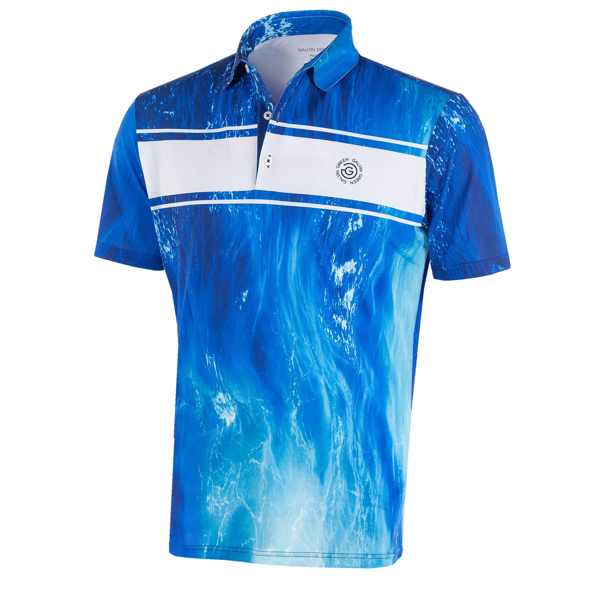 Galvin Green Manfred Limited Edition Polo Shirt White/Blue | Scottsdale ...