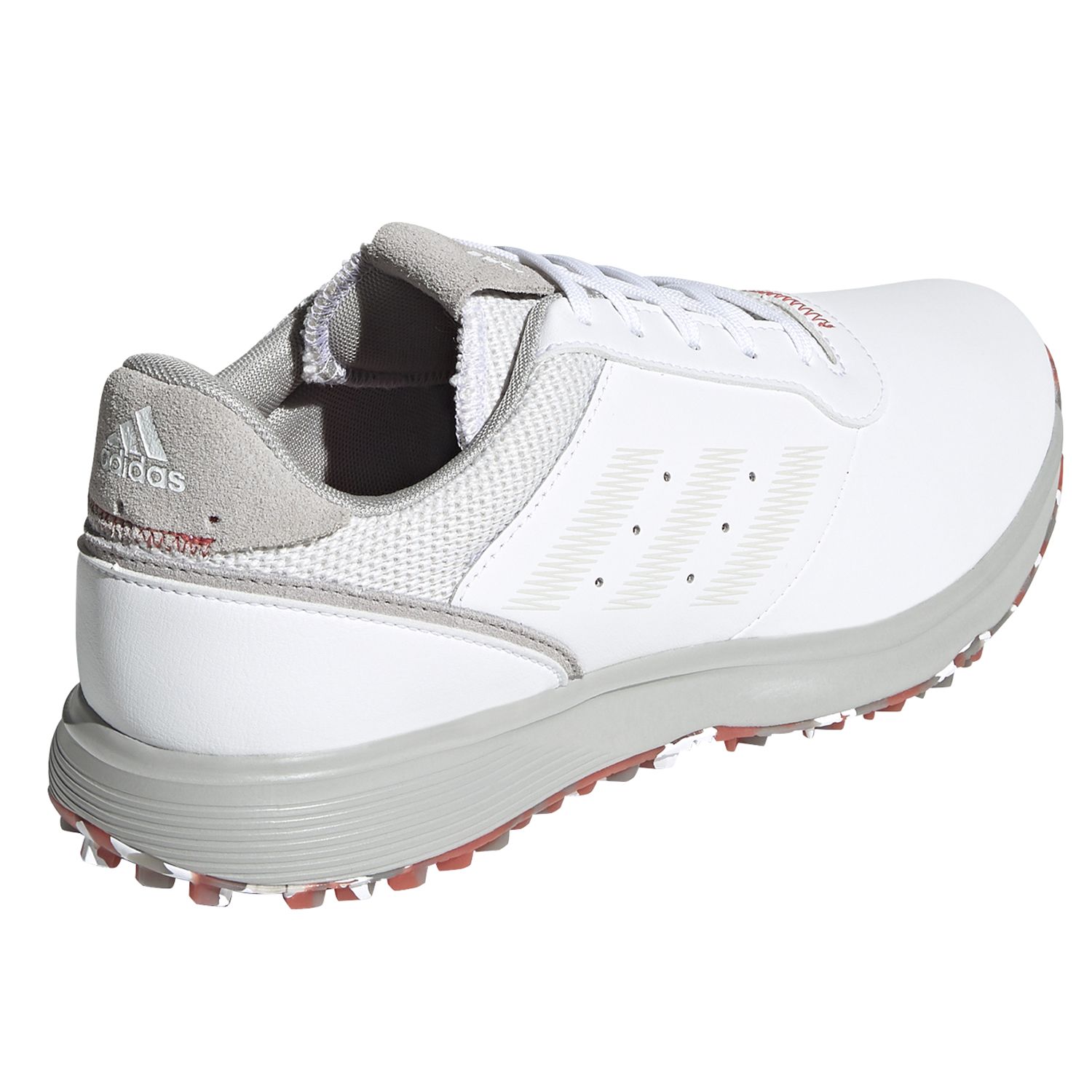 adidas S2G SL Golf Shoes White/Grey One/Crew Red | Scottsdale Golf