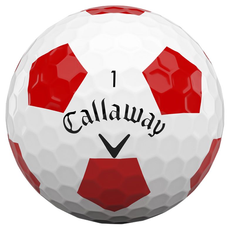 Callaway Chrome Soft 2020 Truvis Golf Balls White & Red / Dozen ...
