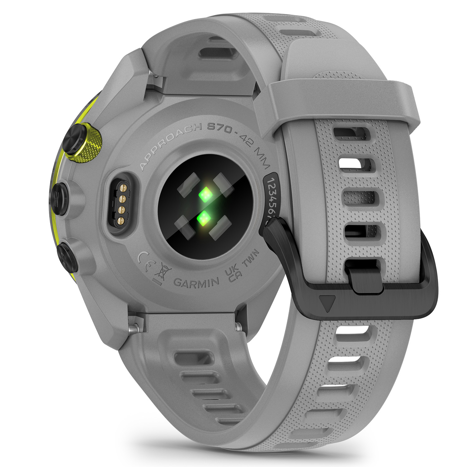 Garmin Approach S70 GPS Golf Watch 42mm Case - Black Ceramic Bezel with ...