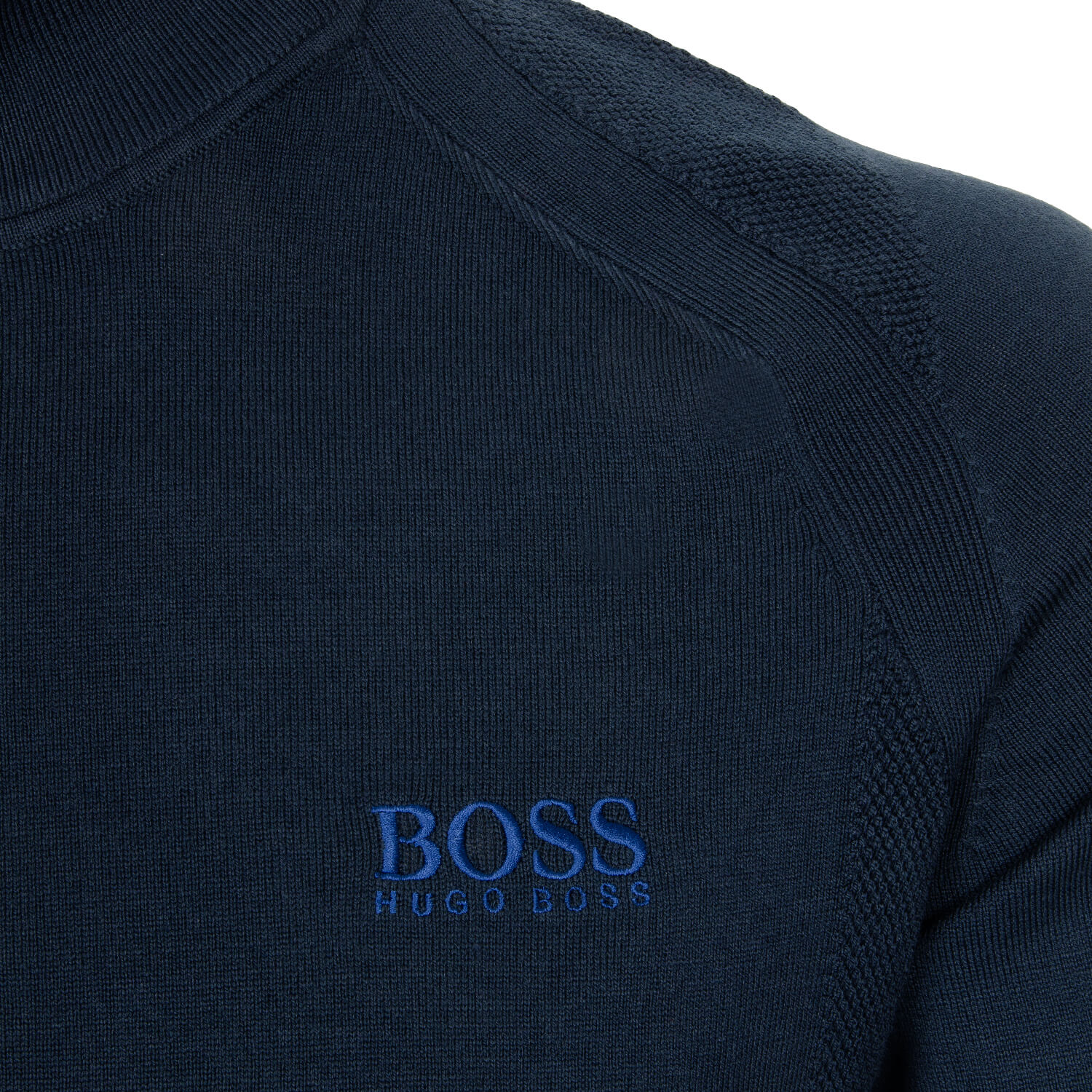 HUGO BOSS Zenno Zip Neck Sweater Navy | Scottsdale Golf