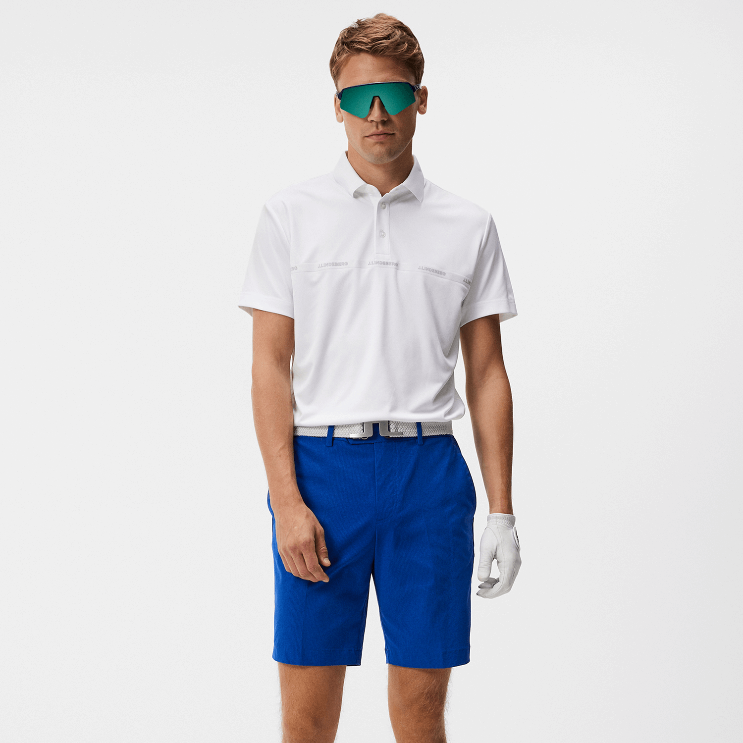 J Lindeberg Chad Polo Shirt White | Scottsdale Golf