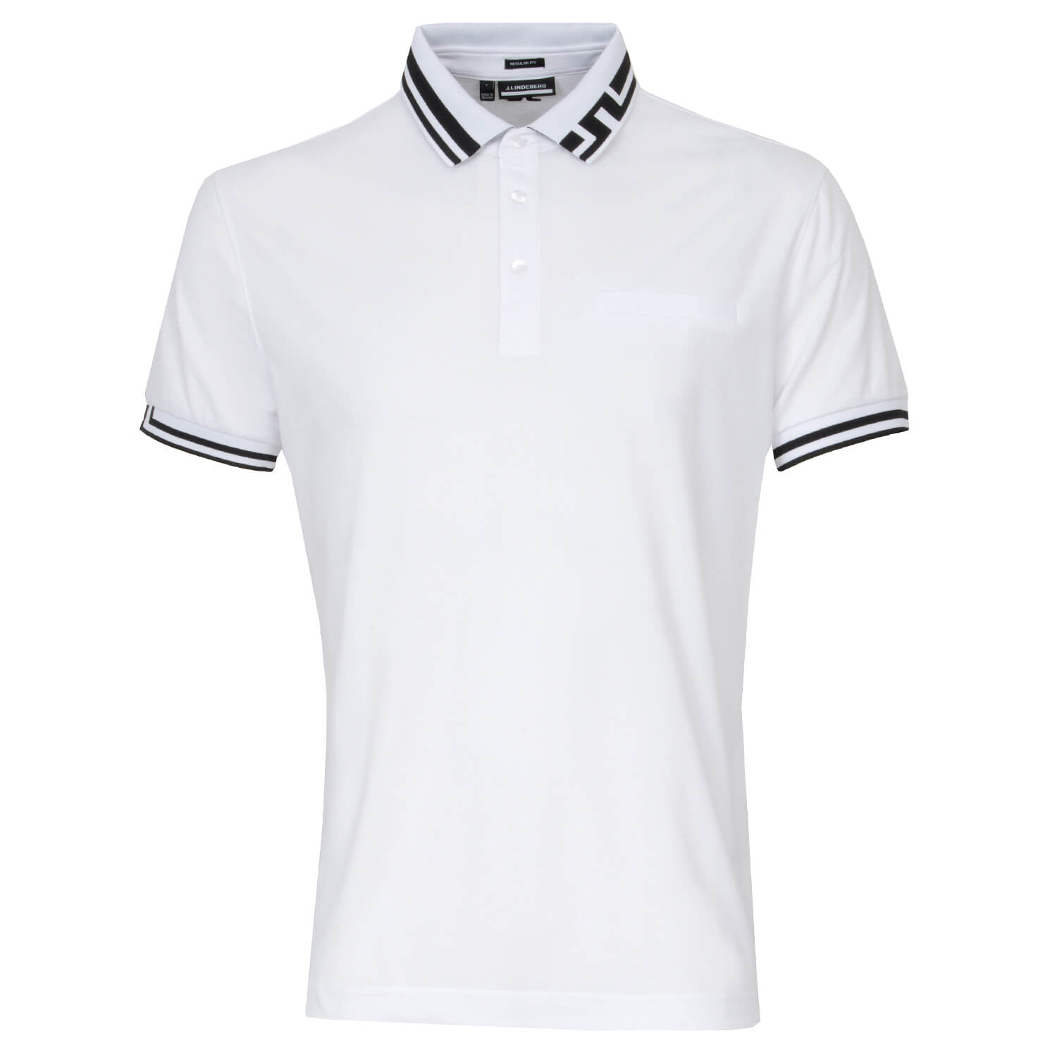 J Lindeberg Bruce Polo Shirt White AW20 | Scottsdale Golf