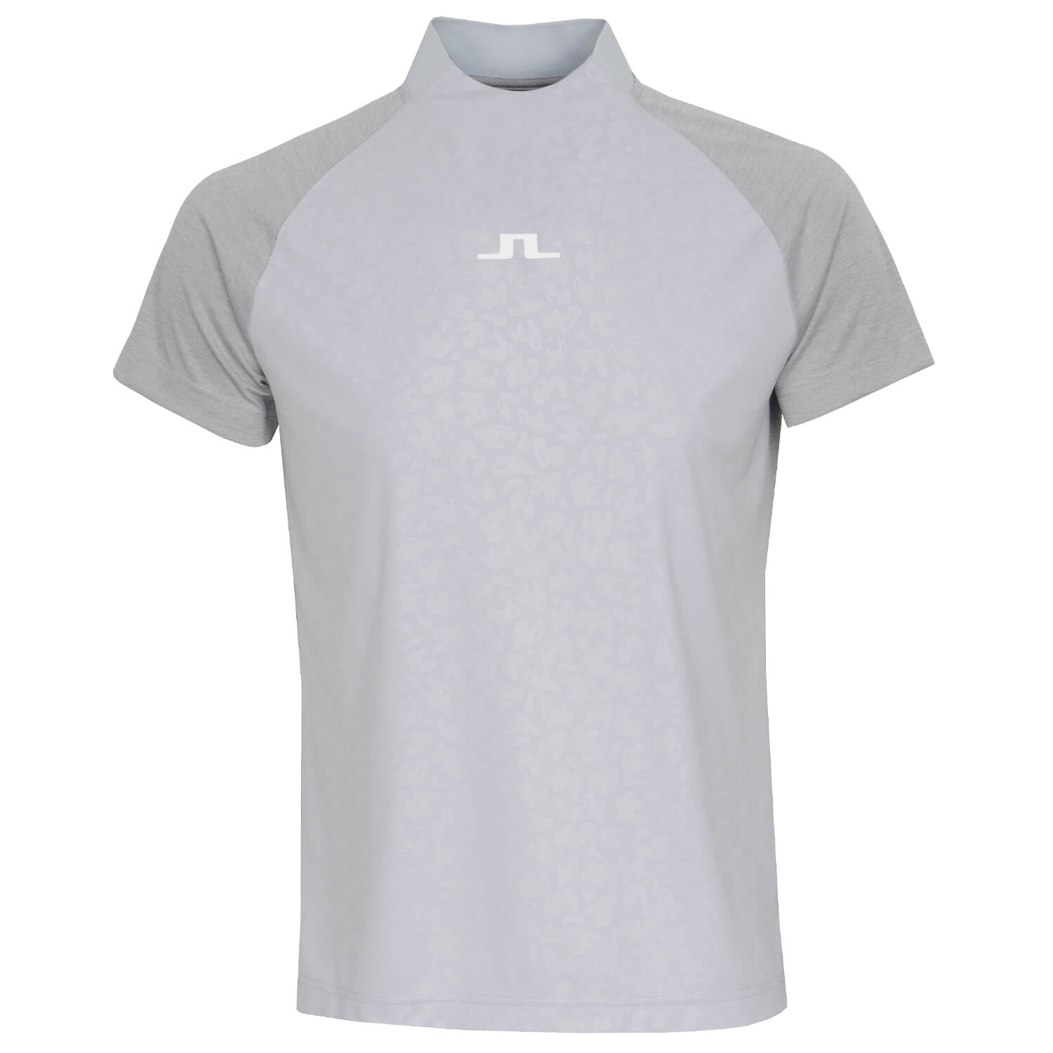 J Lindeberg Benga Top Print Polo Shirt Micro Chip Melange | Scottsdale Golf