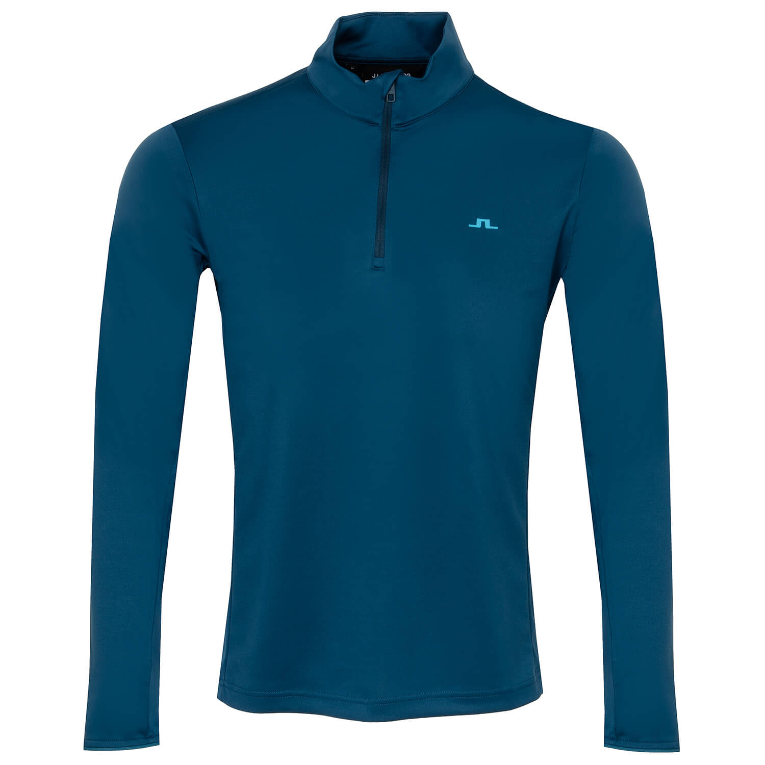 J Lindeberg Johan Zip Neck Sweater Majolica Blue | Scottsdale Golf