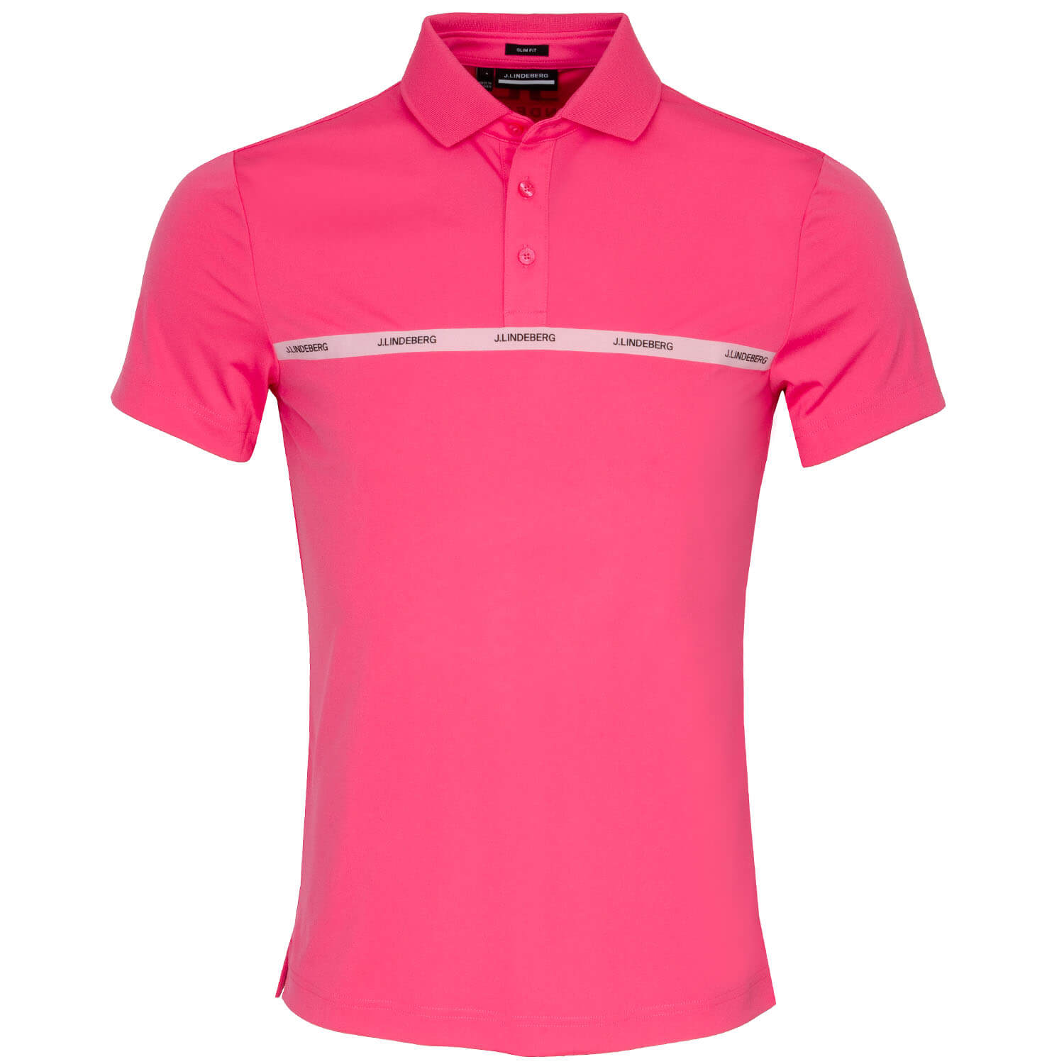 J Lindeberg Chad Tour Polo Shirt Hot Pink | Scottsdale Golf