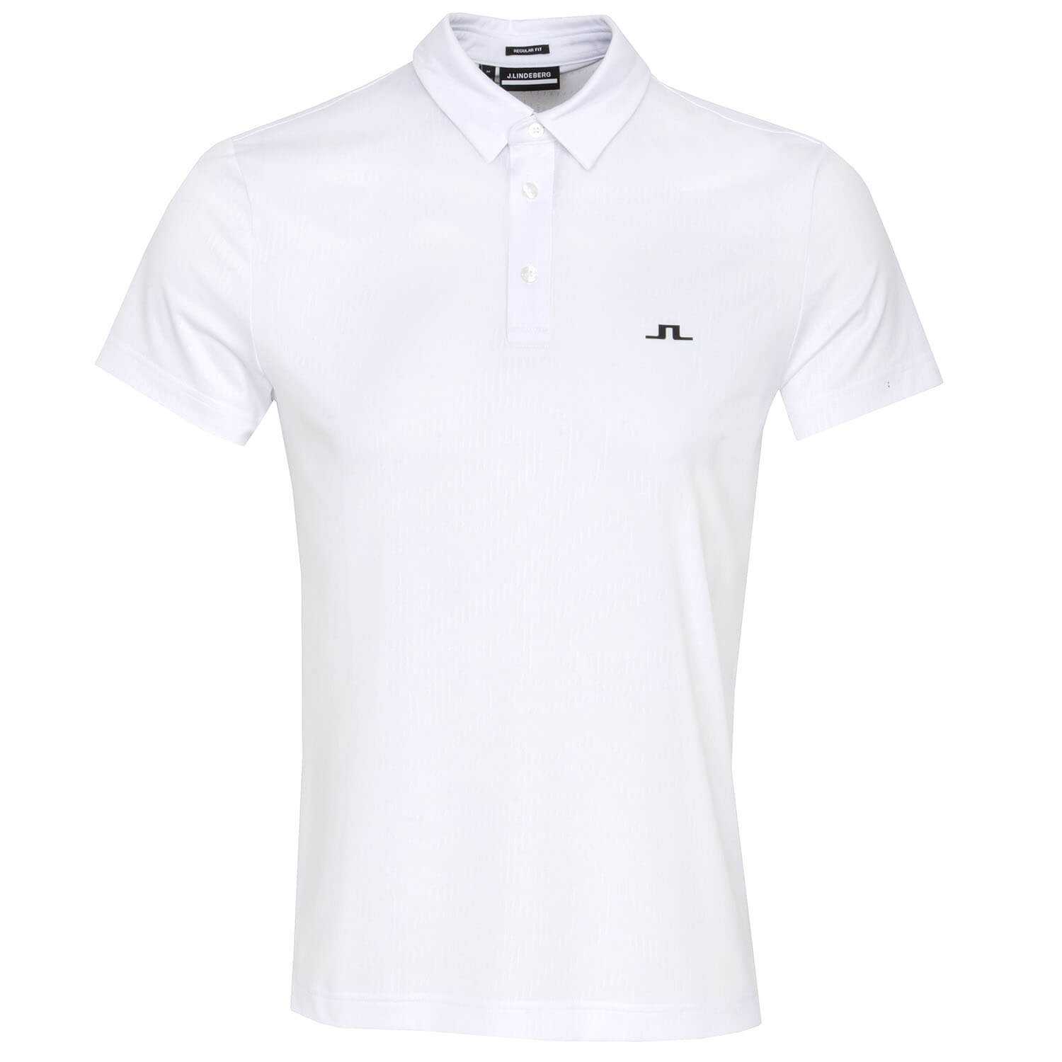 J Lindeberg Spiral Polo Shirt White | Scottsdale Golf
