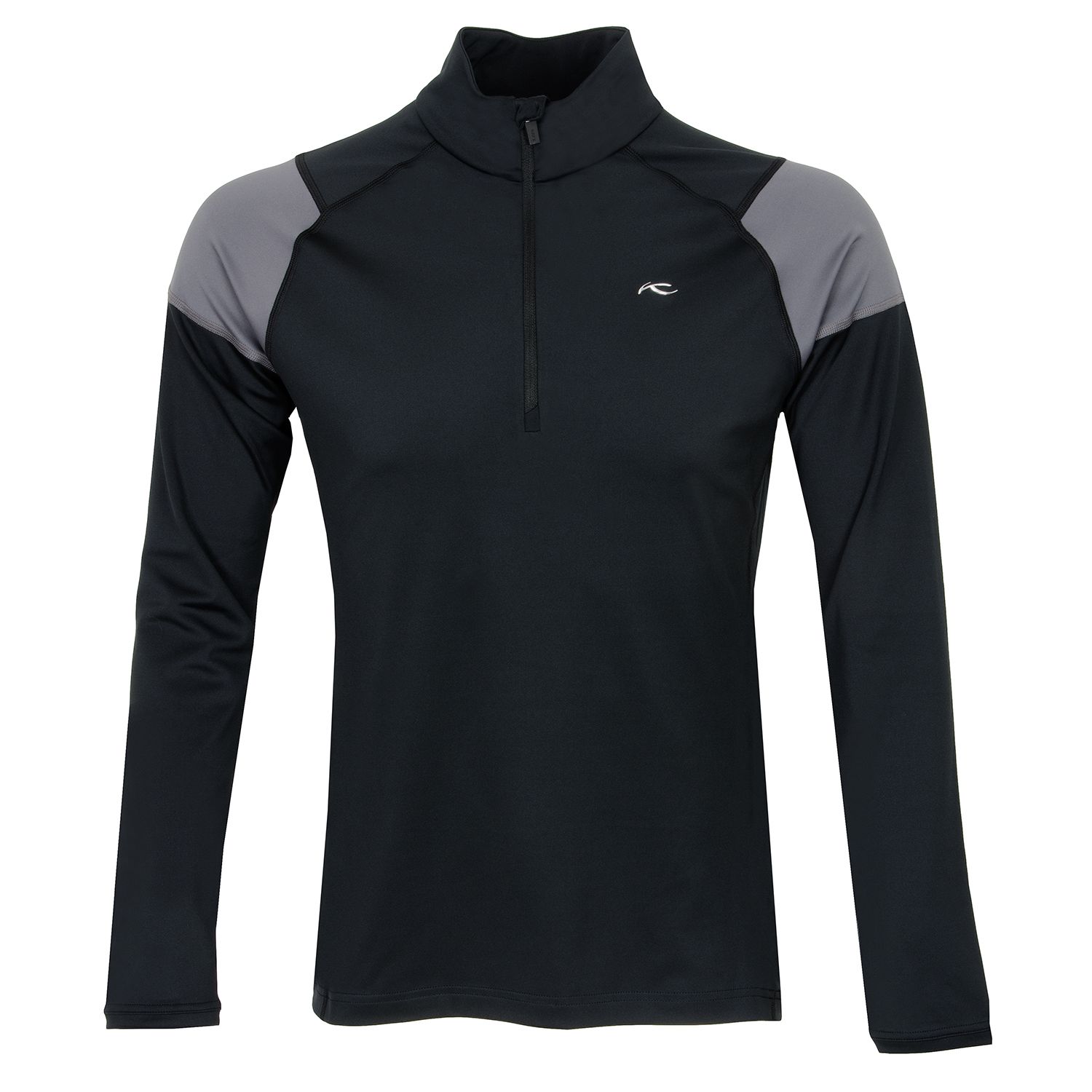 KJUS Race Half Zip Mid Layer Black/Steel Grey | Scottsdale Golf