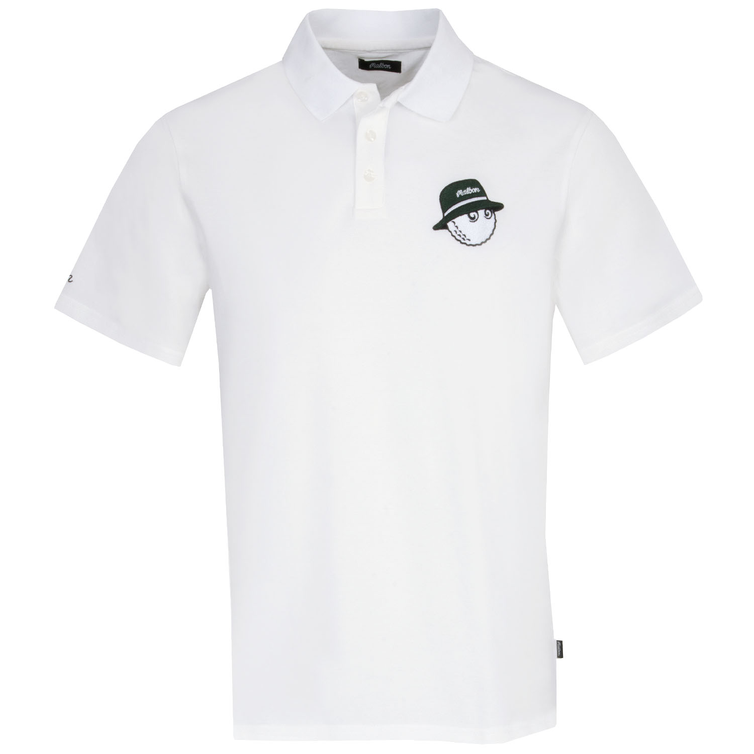 Malbon Cooper Polo Shirt White | Scottsdale Golf