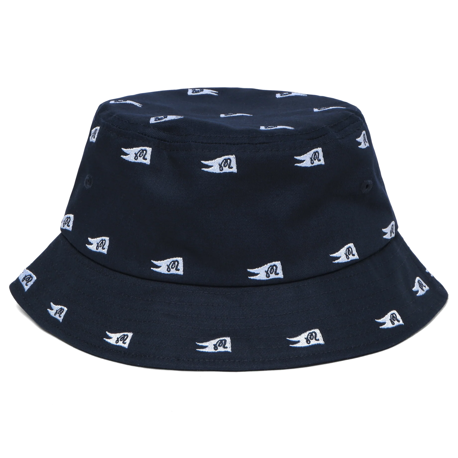 Malbon Winston Flag Bucket Hat Navy | Scottsdale Golf