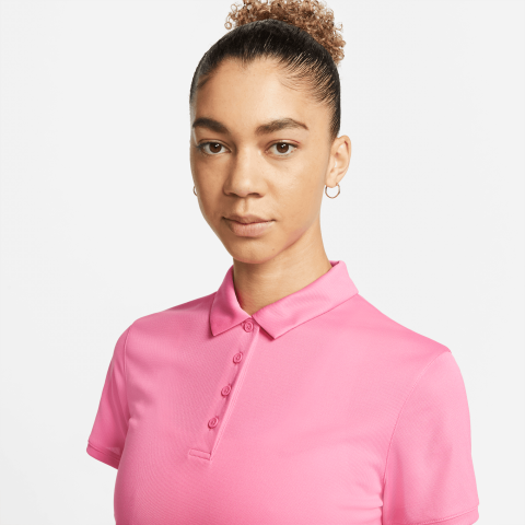 Carolina Panthers Nike Women's Performance Golf Polo - Pink