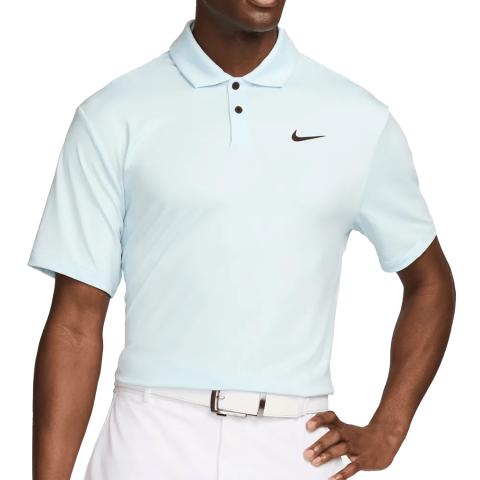 Nike Dri-FIT Tour Tour Solid Golf Polo Shirt Glacier Blue/Black