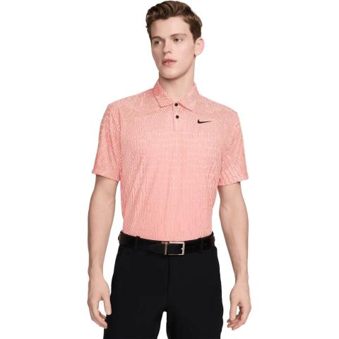 Nike Tour Dri-FIT ADV Golf Polo Shirt Guava Ice/Madder Root/Black