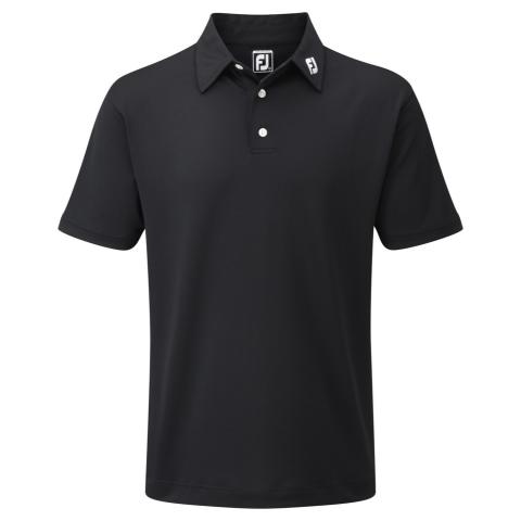 FootJoy Stretch Pique Solid Polo Shirt Black 91822