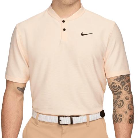 Nike Tour Dri-FIT Texture Golf Polo Shirt Guava Ice/Black