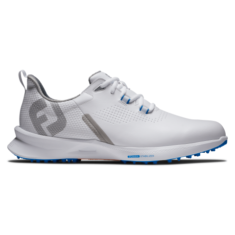 FootJoy Fuel Golf Shoes #55440 White/Grey/Blue | Scottsdale Golf