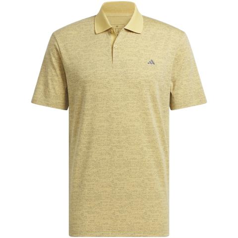 adidas Go-To Printed Golf Polo Shirt Oat Mel