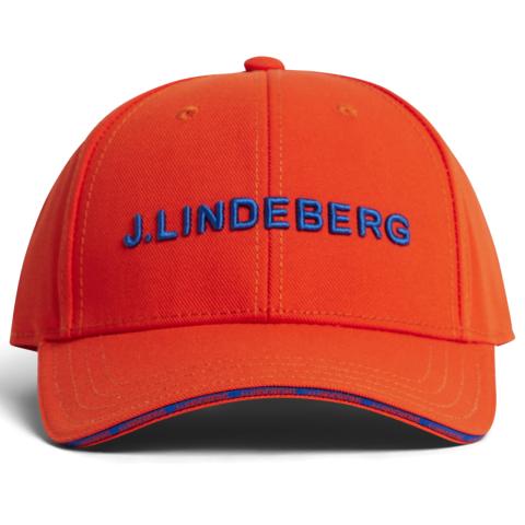 J Lindeberg Hennric Baseball Cap Tangerine Tango