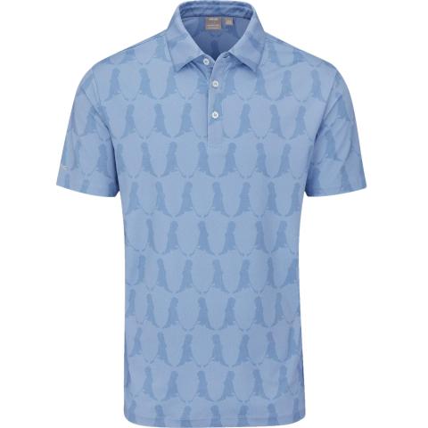 PING Mr. Ping Printed Polo Shirt Coronet Blue Multi