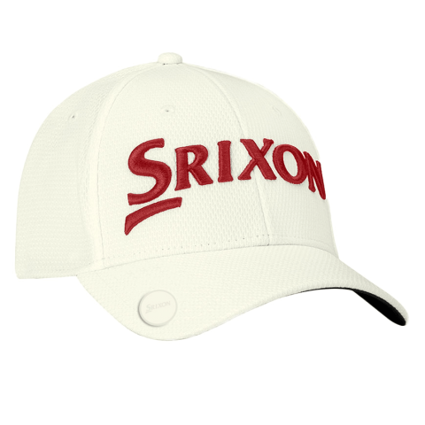 Srixon Ball Marker Adjustable Baseball Cap White/Red