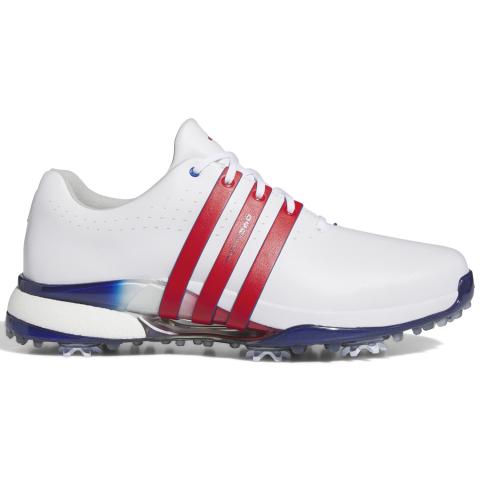 adidas Tour360 24 Golf Shoes White/Better Scarlet/Royal Blue