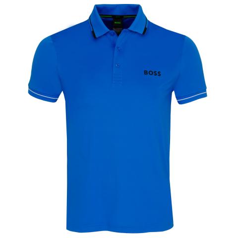 BOSS x The Open Paul Pro Polo Shirt Open Blue