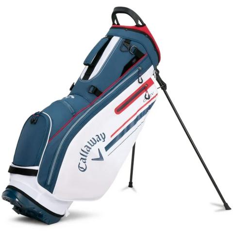 Callaway Chev Dry Waterproof Golf Stand Bag Navy/White/Red