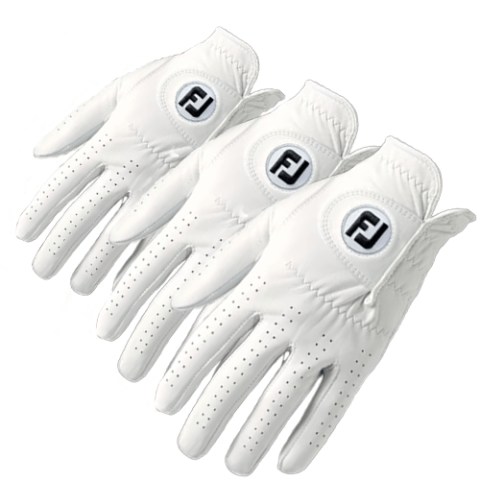 FootJoy CabrettaSof Golf Glove - 3 for 2 PROMO Right Handed Golfer / Pearl / 3 Pack