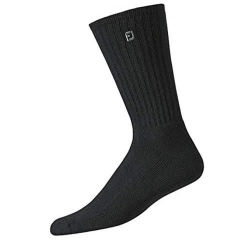 FootJoy ComfortSof Crew Socks (3 Pack) Black | Scottsdale Golf