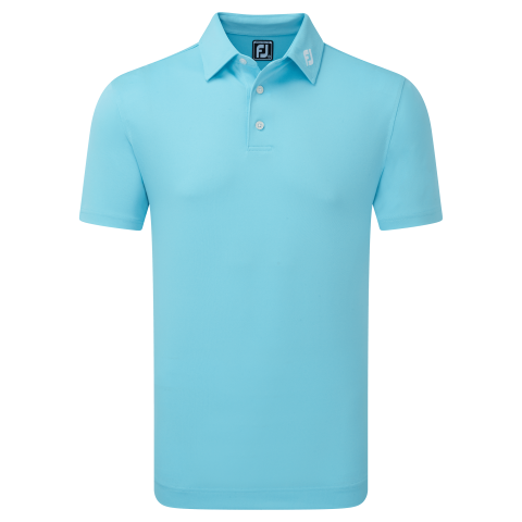 FootJoy Stretch Pique Solid Athletic Polo Shirt Rivera Blue 80132