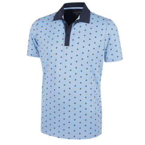 Galvin Green Monty Ventil8 Plus Polo Shirt Blue Bell/Navy | Scottsdale Golf