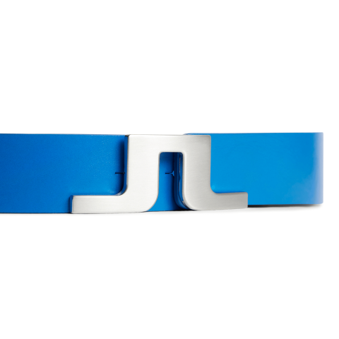 J Lindeberg Bridger Leather Belt Club Blue