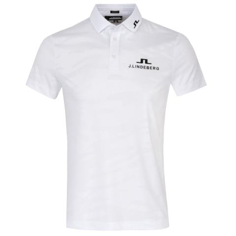 J Lindeberg Mat Tour Collection Polo Shirt White