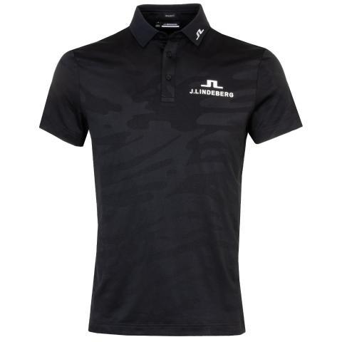 J Lindeberg Mat Tour Collection Polo Shirt Black