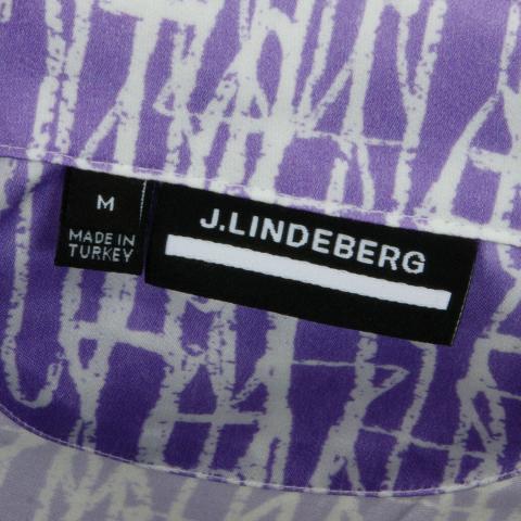 J Lindeberg Resort Printed Golf Polo Shirt