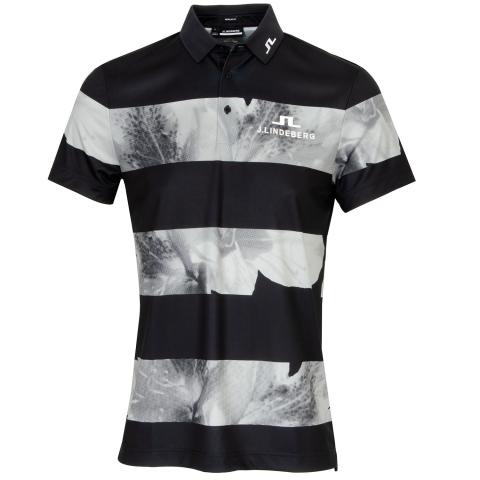 J Lindeberg Tour Tech Tour Collection Polo Shirt Black