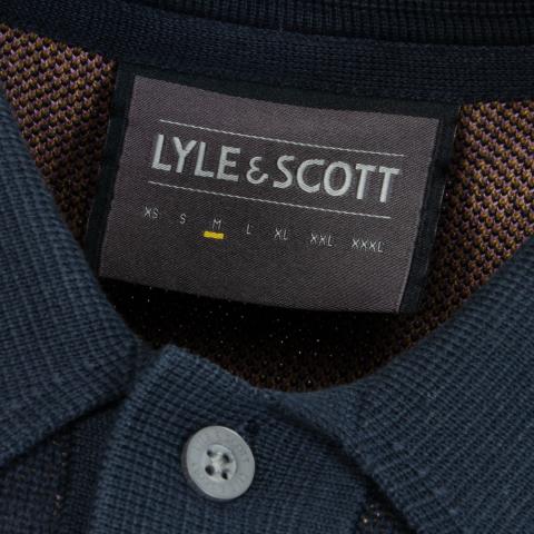 Lyle & Scott Square Knit Golf Polo Shirt